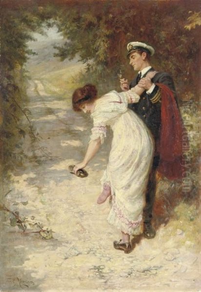 Love's Interruptions Oil Painting by Frederick Morgan