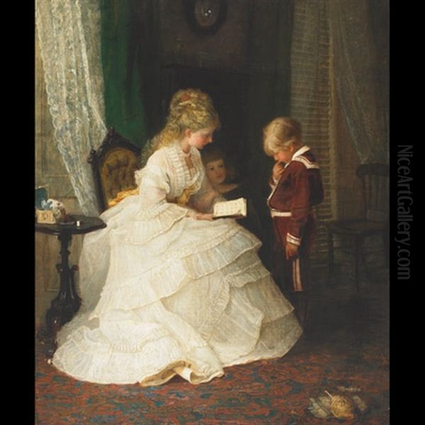 A Testing Question Oil Painting by Frederick Morgan