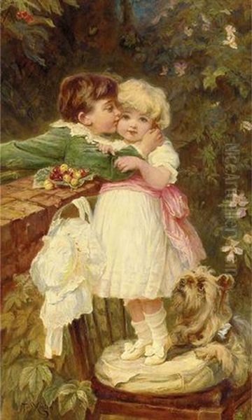 Over The Garden Wall Oil Painting by Frederick Morgan