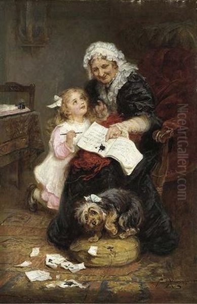 The Penitent Puppy Oil Painting by Frederick Morgan