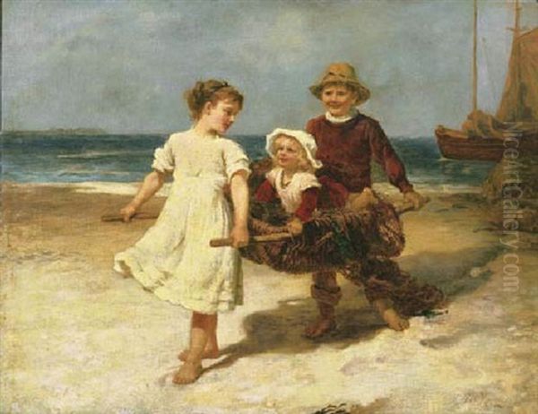 Steady! Oil Painting by Frederick Morgan