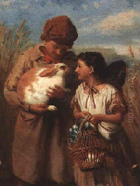 Just Bought Oil Painting by Frederick Morgan