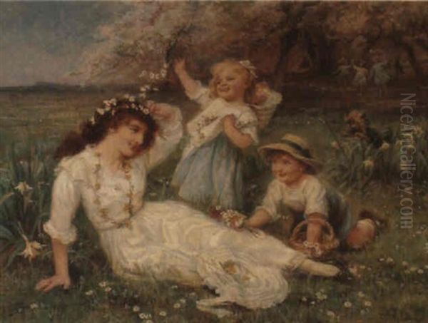 The Merry Month Of May Oil Painting by Frederick Morgan