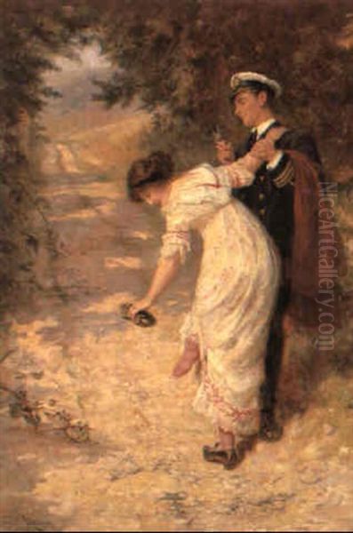 Love's Interruptions Oil Painting by Frederick Morgan