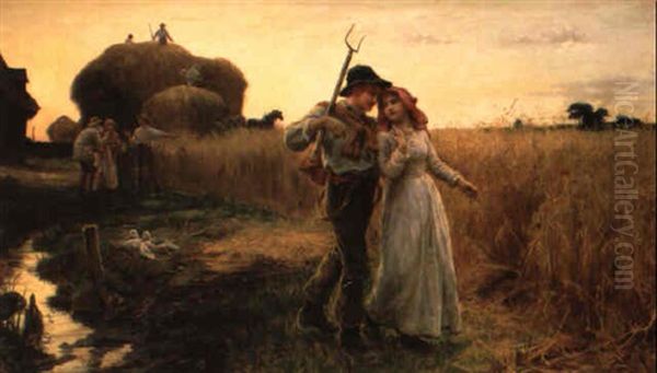 The Favoured Swain Oil Painting by Frederick Morgan