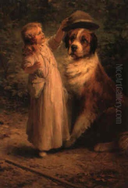 Best Of Friends Oil Painting by Frederick Morgan