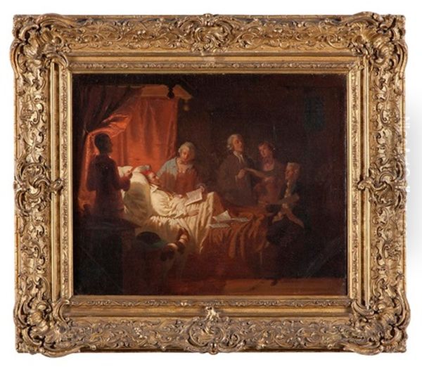 La Mort De Mozart Oil Painting by John Morgan