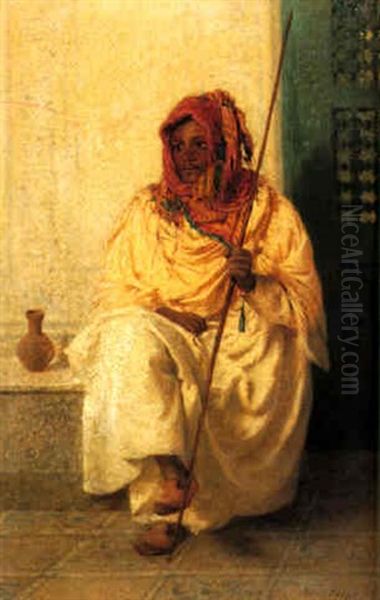 The Guard Of The Hareem Oil Painting by John Morgan