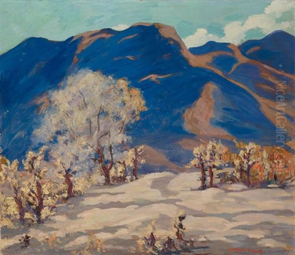 Near Palm Canyon Oil Painting by Mary Deneale Morgan