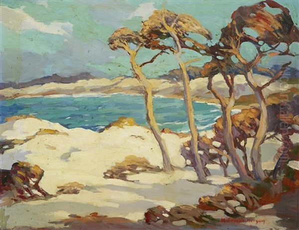 California Coast Oil Painting by Mary Deneale Morgan