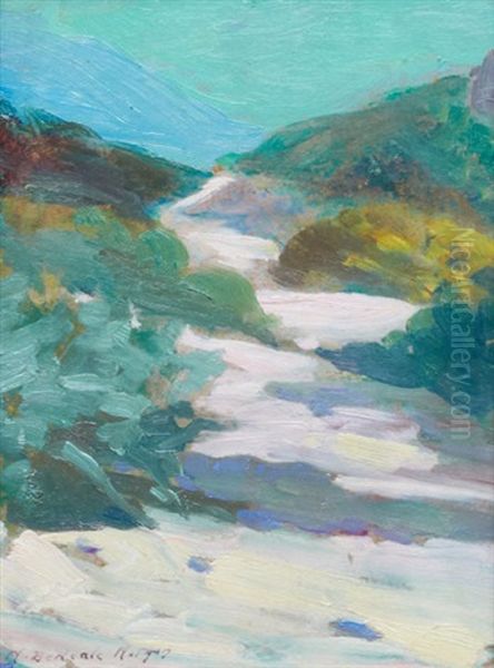 River From The Hills Oil Painting by Mary Deneale Morgan