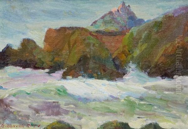 California Coast Oil Painting by Mary Deneale Morgan