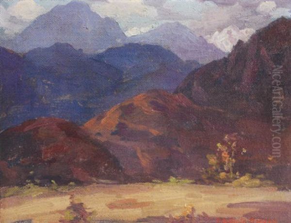 Mountain Landscape Oil Painting by Mary Deneale Morgan