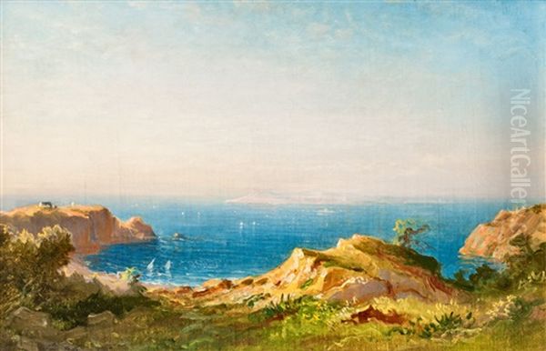 Kuste Bei Marseille Oil Painting by Carl Morgenstern