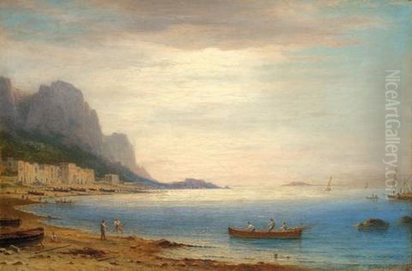 Marina Grande Auf Capri Oil Painting by Carl Morgenstern