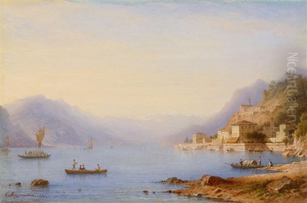 Bellagio Am Comer See Oil Painting by Carl Morgenstern