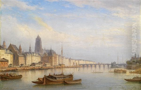 Blick Auf Frankfurt Am Main by Carl Morgenstern