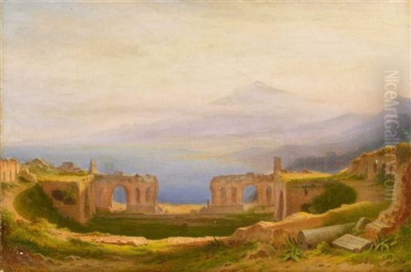 Taormina Oil Painting by Carl Morgenstern