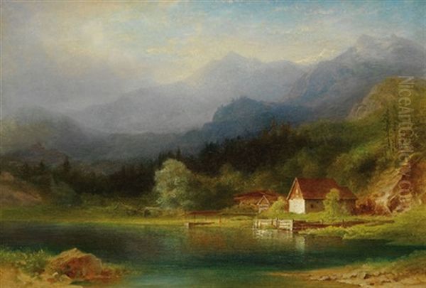 Ansicht Vom Kochelsee Oil Painting by Carl Morgenstern