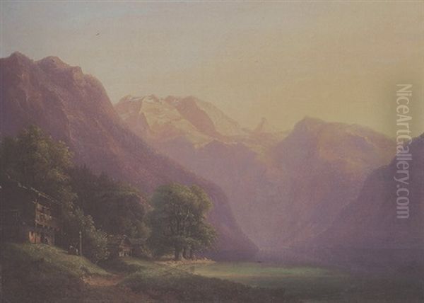 Am Konigsee Oil Painting by Carl Morgenstern