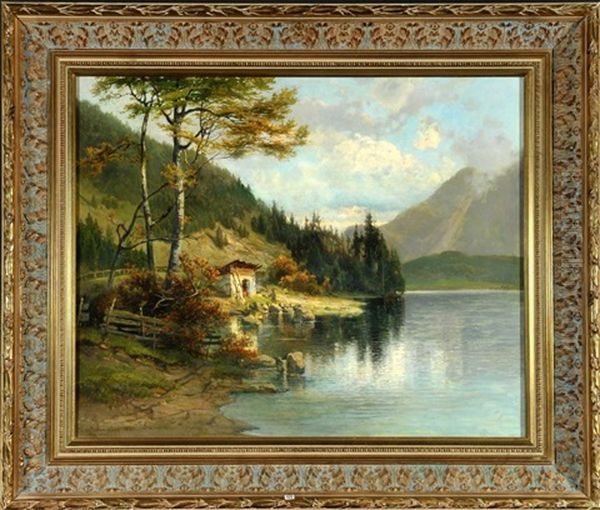 Am Starnberger See Oil Painting by Carl Ernst Morgenstern