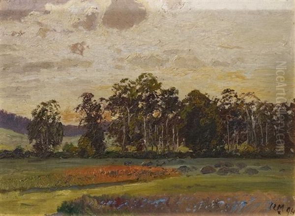 Landschaft Mit Baumgruppe Oil Painting by Carl Ernst Morgenstern