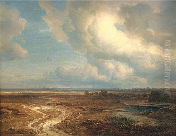 Weite Landschaft Oil Painting by Christian Ernst Bernhard Morgenstern