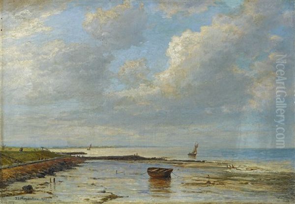 An Der Emsmundung Bei Delfzijl Oil Painting by Friedrich Ernst Morgenstern