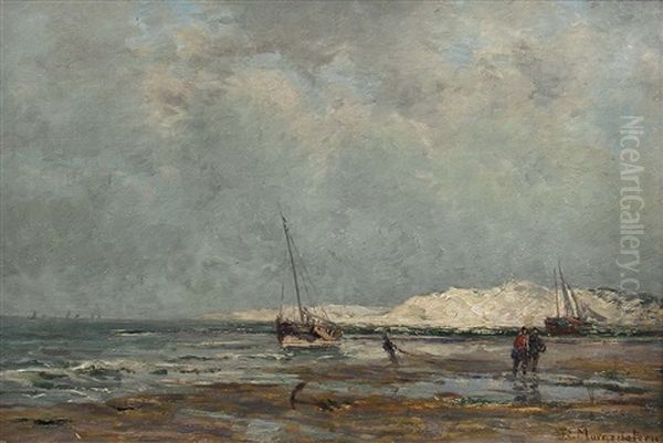 Hollandische Kuste Oil Painting by Friedrich Ernst Morgenstern