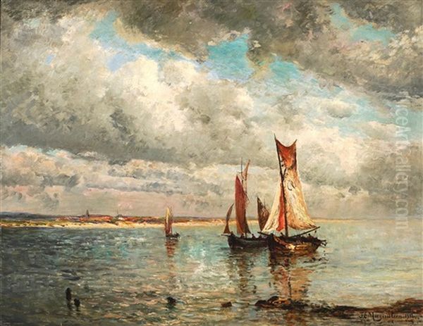 Monding Oil Painting by Friedrich Ernst Morgenstern