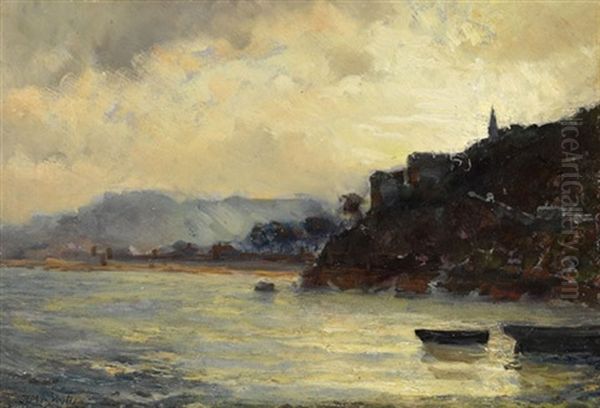 Sonnenaufgang (insel Jersey) Oil Painting by Friedrich Ernst Morgenstern