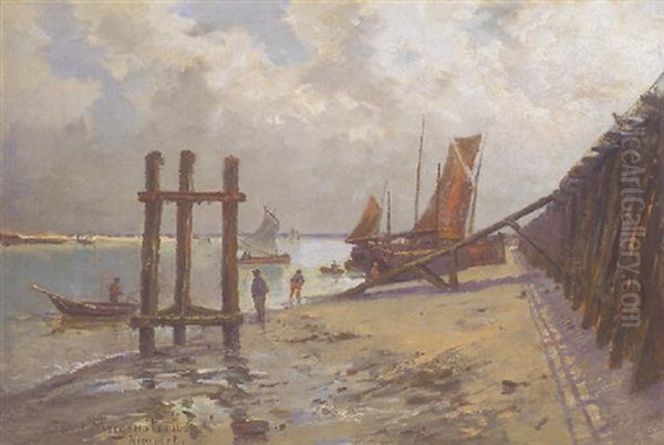 Am Strand Von Nieuport Oil Painting by Friedrich Ernst Morgenstern