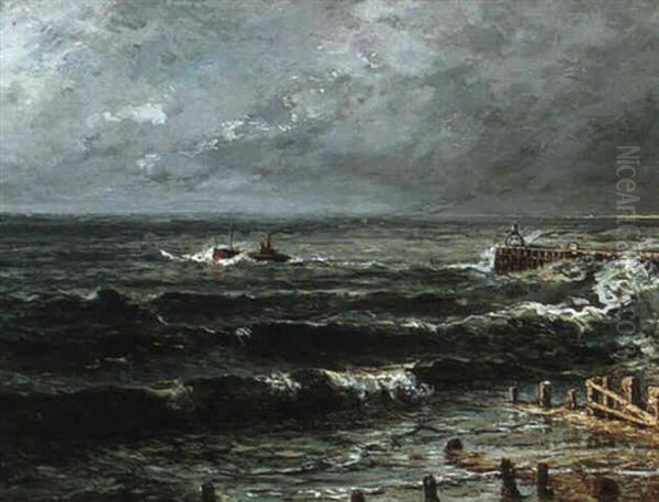 View Of Nieuport, Belgium by Friedrich Ernst Morgenstern