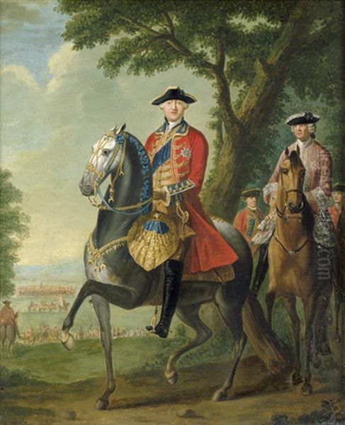 Georg Iii., Konig Von Grosbritannien Oil Painting by David Morier