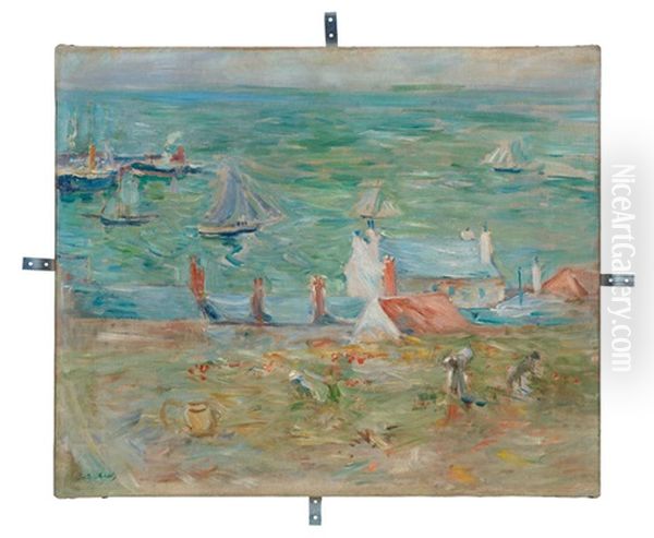 Le Port De Gorey Oil Painting by Berthe Morisot