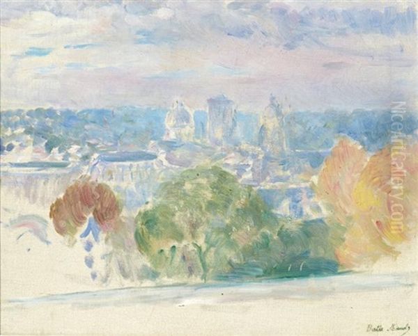 Vue De Tours (la Basilique Saint Martin Et La Tour Charlemagne) Oil Painting by Berthe Morisot