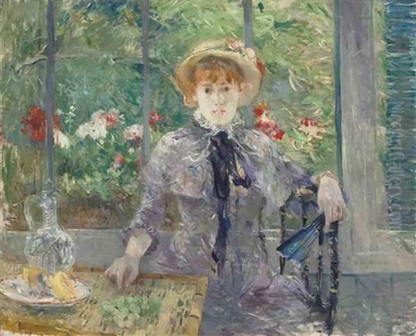 Apres Le Dejeuner Oil Painting by Berthe Morisot