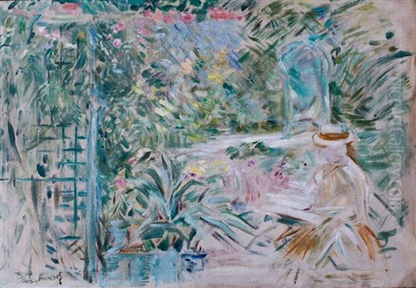 The Flowery Garden Oil Painting by Berthe Morisot