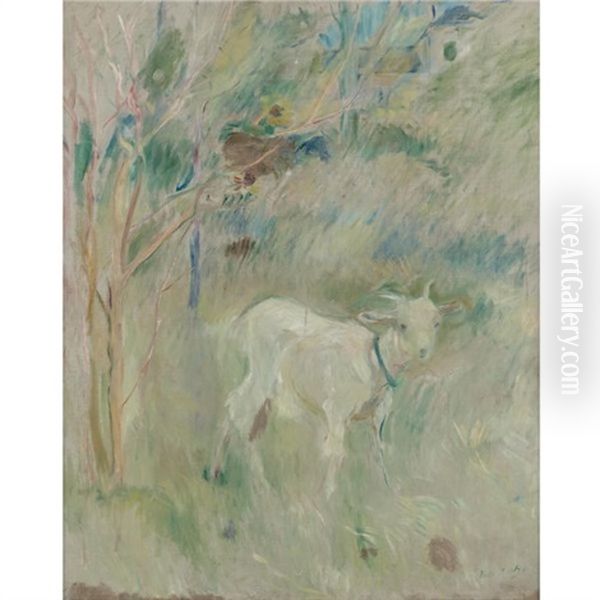 La Chevre "colette" Oil Painting by Berthe Morisot