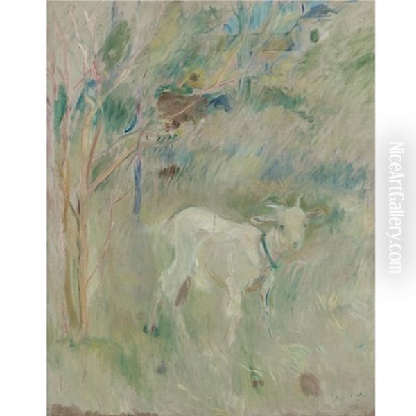 La Chevre "colette" Oil Painting by Berthe Morisot