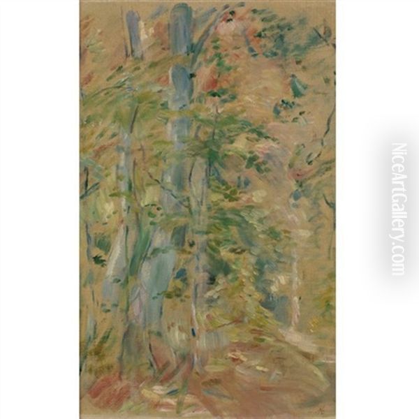 Etude De Foret Oil Painting by Berthe Morisot