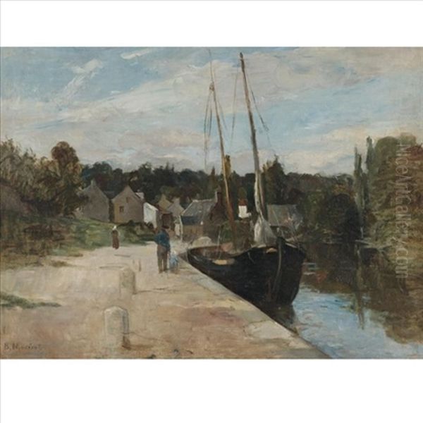 Rosbras, Finistere Or Riviere De Pont-aven A Rosbras Oil Painting by Berthe Morisot