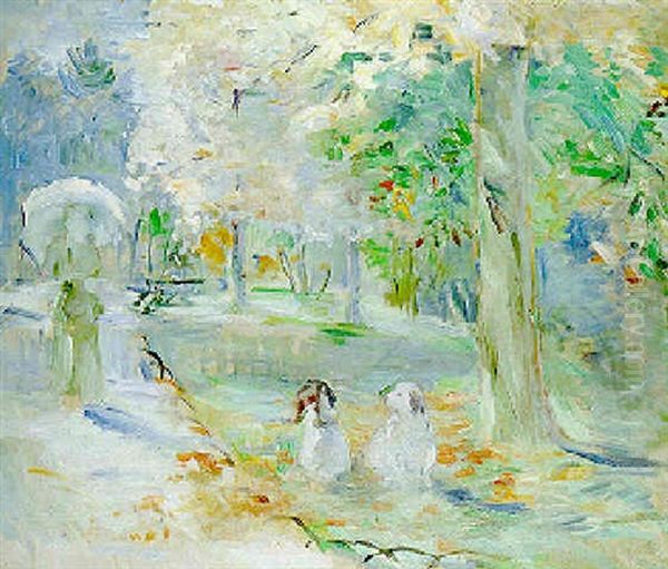 Automne Au Bois De Boulogne Oil Painting by Berthe Morisot