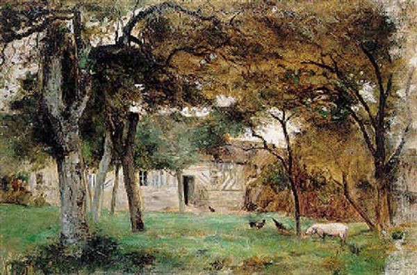 Ferme En Normandie Oil Painting by Berthe Morisot