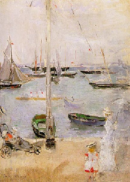 Vue De Cowes, Ile De Wight Oil Painting by Berthe Morisot