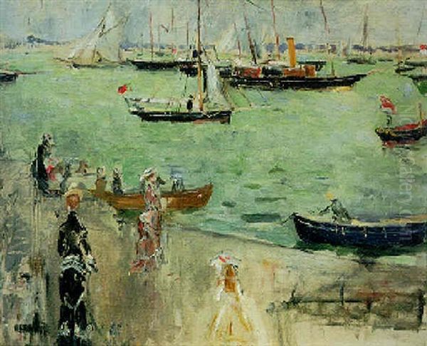 Marine En Angleterre Oil Painting by Berthe Morisot