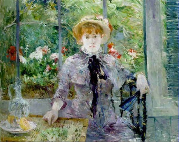 Apres Le Dejeuner Oil Painting by Berthe Morisot