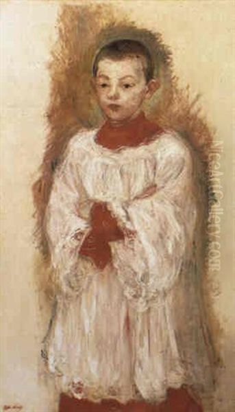 Enfant De Choeur Oil Painting by Berthe Morisot