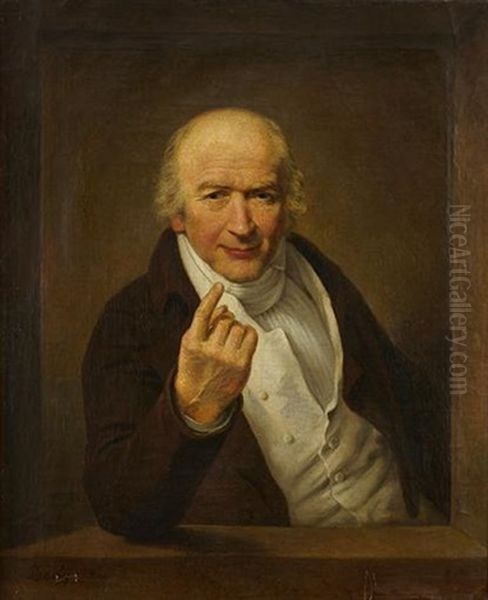 Portrait D'homme Oil Painting by Friedrich Wilhelm Moritz