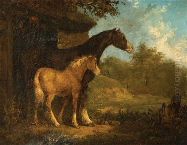 Caballos Oil Painting by George Morland